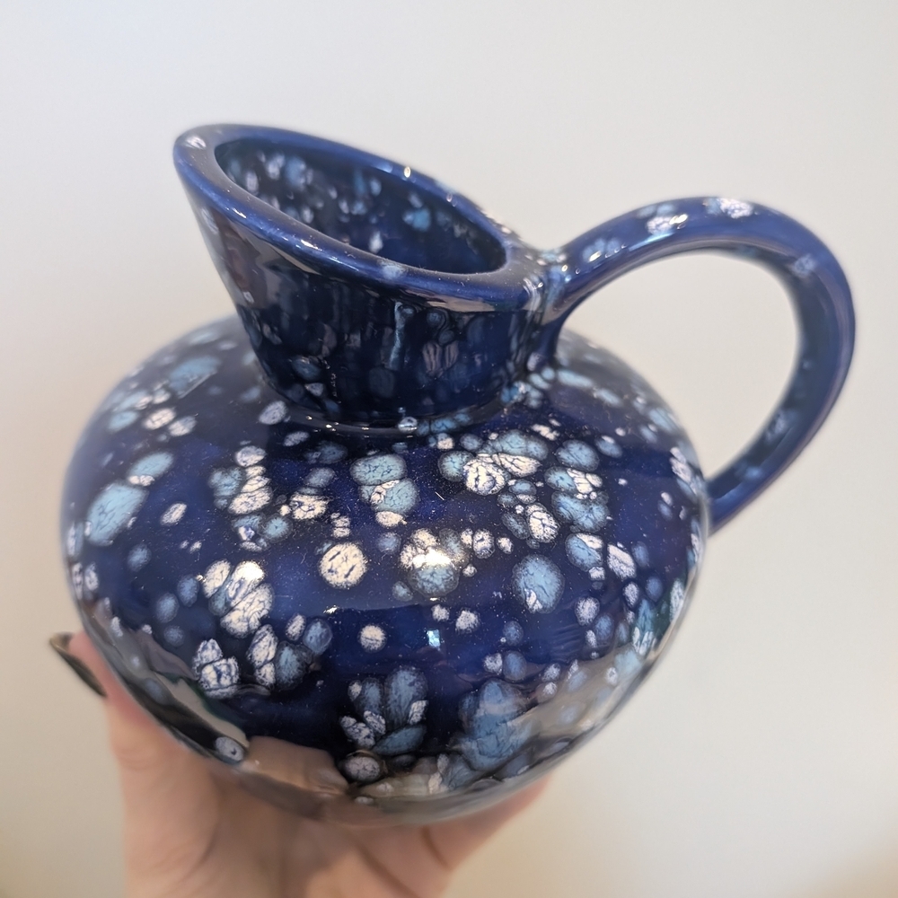 Artistic Blue Ceramic Vase